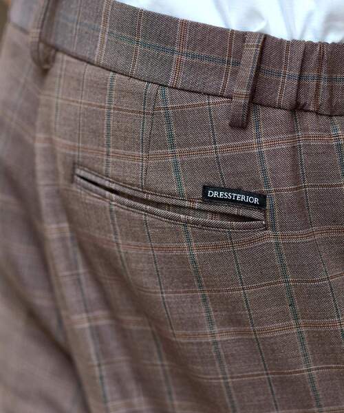 DRESSTERIOR（ドレステリア）の「【セットアップ可】2WAYストレッチ チェック SET UP ワイドパンツ（その他パンツ・メンズ・ブラウン系2・76/79/82/85）」の12枚目の写真
