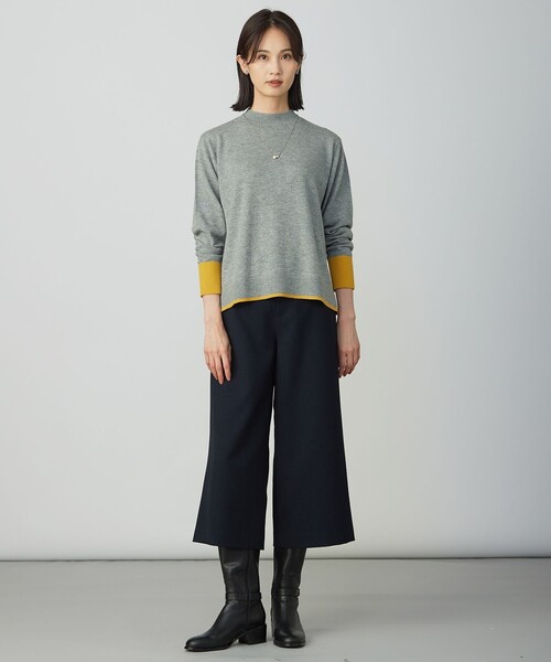 J.PRESS（ジェイプレス）の「SOFT TOUCH WOOL ブロッキング ニット（ニット/セーター・レディース・ベージュ系/ライトグレー系/ブラウン系・LARGE/MEDIUM）」の10枚目の写真