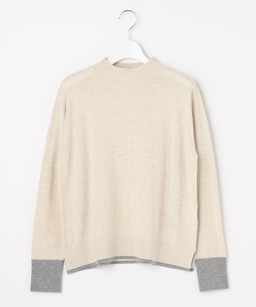 J.PRESS（ジェイプレス）の「SOFT TOUCH WOOL ブロッキング ニット（ニット/セーター・レディース・ベージュ系/ライトグレー系/ブラウン系・LARGE/MEDIUM）」の18枚目の写真