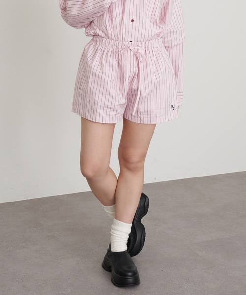 RAY CASSIN（レイカズン）の「【セットアップ対応】イージーショートパンツ（その他パンツ・レディース・アイボリー/ブルー系その他2/ピンク系その他2・FREE）」の3枚目の写真