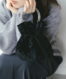 B:MING by BEAMS | BAGMATI / 巾着 ベロア バッグ(ショルダーバッグ)