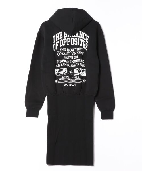 RVCA（ルーカ）の「【RVCA/ルーカ】24AW PASTE UP HOODIE DRES/タイトスカートワンピース（ワンピース・レディース・ブラック/ホワイト・SMALL/MEDIUM）」の14枚目の写真