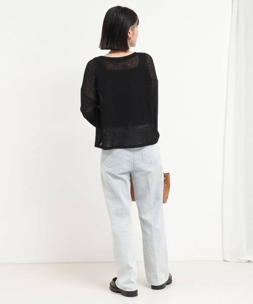 MICO COULIER（ミコクリエ）の「スラブジャージーリラックスプルオーバーカットソー（Tシャツ/カットソー・レディース・ブラウン/ライトグレー/ブラック・38）」の17枚目の写真