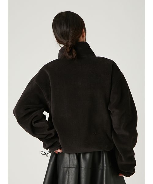 FRAY I.D(フレイアイディー)の「【Champion】ハーフジッププルオーバー(Tシャツ/カットソー・レディース・グリーン/ブラック・F)」の4枚目の写真