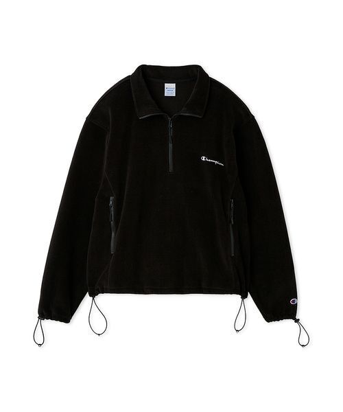 FRAY I.D(フレイアイディー)の「【Champion】ハーフジッププルオーバー(Tシャツ/カットソー・レディース・グリーン/ブラック・F)」の16枚目の写真