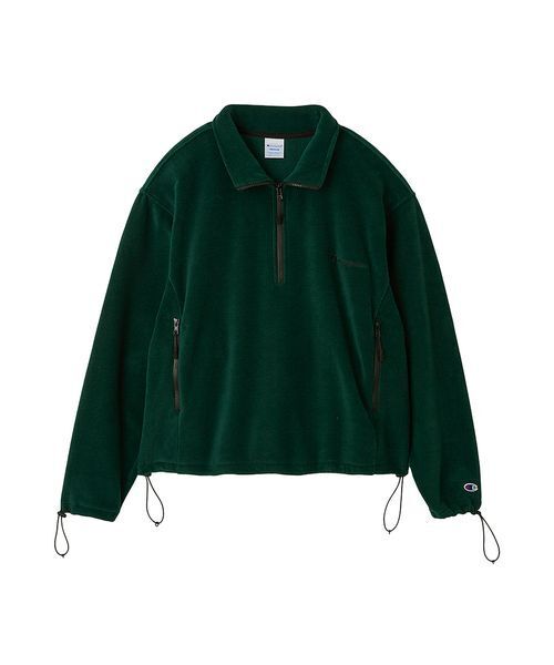 FRAY I.D(フレイアイディー)の「【Champion】ハーフジッププルオーバー(Tシャツ/カットソー・レディース・グリーン/ブラック・F)」の17枚目の写真