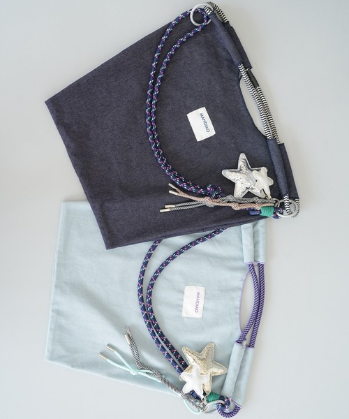 mili an deni（ミリアンデニ）の「チャーム付き3WAYロープバッグ（ショルダーバッグ・レディース・インディゴブルー/ブルー・F）」の16枚目の写真