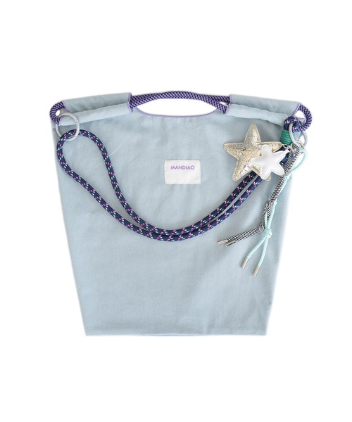 mili an deni（ミリアンデニ）の「チャーム付き3WAYロープバッグ（ショルダーバッグ・レディース・インディゴブルー/ブルー・F）」の21枚目の写真