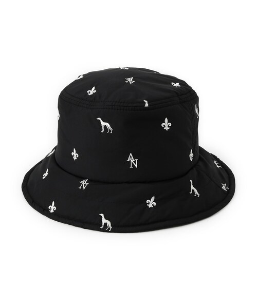 adabat（アダバット）の「【ADABAT NAVY】エンブロイダリーモノグラムハット（ハット・レディース・ブラック・00）」の2枚目の写真