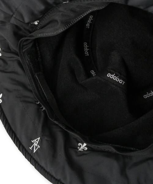 adabat（アダバット）の「【ADABAT NAVY】エンブロイダリーモノグラムハット（ハット・レディース・ブラック・00）」の6枚目の写真