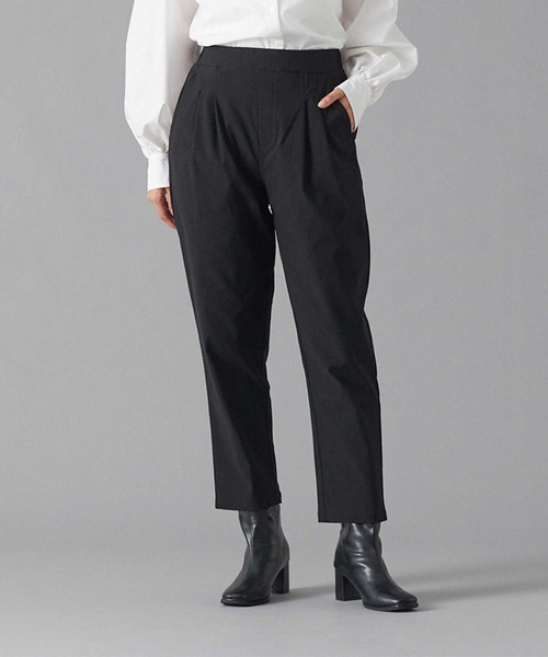 Tuche(トゥシェ)の「Tuche/トゥシェ テーパードパンツ レーヨン混素材 ストレッチ アンクル丈(その他パンツ・レディース・ブラック/オリーブ/ネイビー/ベージュ・MEDIUM/LARGE/X-LARGE)」の7枚目の写真