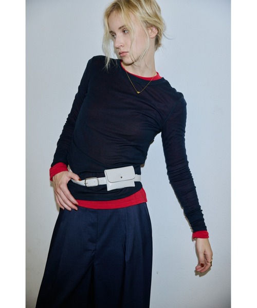 un/neu(アンノイ)の「ウエストベルトポーチ(ボディバッグ/ウエストポーチ・レディース・ホワイト/ダークブラウン/ブラック・FREE)」の16枚目の写真