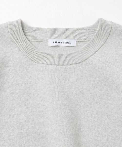 FREAK'S STORE（フリークスストア）の「スウェットライク クルーネックニット（ニット/セーター・メンズ・レッド/ブルーグリーン/ブラック/チャコールグレー/オフホワイト/ブラウン・LARGE/MEDIUM）」の17枚目の写真