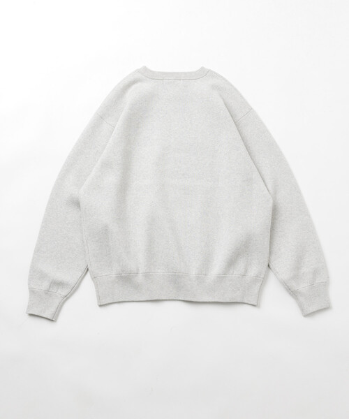 FREAK'S STORE（フリークスストア）の「スウェットライク クルーネックニット（ニット/セーター・メンズ・レッド/ブルーグリーン/ブラック/チャコールグレー/オフホワイト/ブラウン・LARGE/MEDIUM）」の22枚目の写真