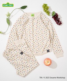FRUIT OF THE LOOM(フルーツオブザルーム)の【FRUIT OF THE LOOM】ワッフルセットアップ / キッズ / 総柄 / 長袖上下セット2点(その他トップス)