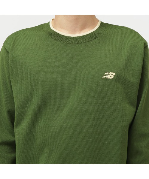 NEW BALANCE(ニューバランス)の「【別注】ニューバランス New Balance THE CITY ラインニットプルオーバー 限定コラボ(ニット/セーター・メンズ・ブラウン/ブラック/グリーン・LL/L/M/S)」の7枚目の写真