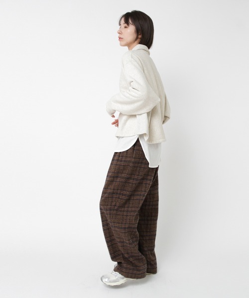 RNA-N(アールエヌエーエヌ)の「R4409 ツイーディーチェックパンツ(その他パンツ・レディース・キャメル/ブラウン/ブラック・FREE)」の16枚目の写真