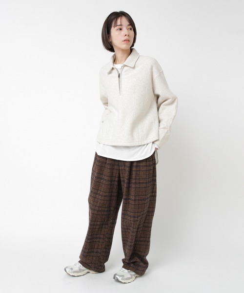 RNA-N(アールエヌエーエヌ)の「R4409 ツイーディーチェックパンツ(その他パンツ・レディース・キャメル/ブラウン/ブラック・FREE)」の15枚目の写真