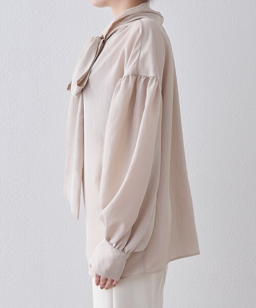 ウィムガゼット　ボウタイ　ブラウス　ホワイトシャツ 長袖 ウィムガゼット ボウタイ ブラウス ホワイトシャツ 長袖 ウィム