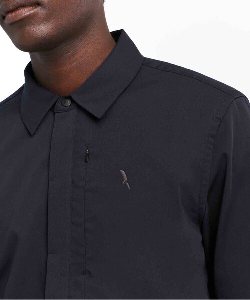 AIGLE（エーグル）の「吸水速乾 ロングスリーブシャツ（シャツ/ブラウス・メンズ・ブラック/グレー・M/L）」の7枚目の写真