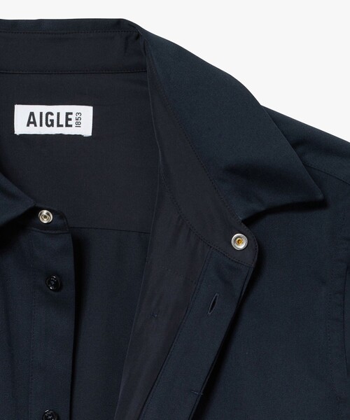 AIGLE（エーグル）の「吸水速乾 ロングスリーブシャツ（シャツ/ブラウス・メンズ・ブラック/グレー・M/L）」の17枚目の写真
