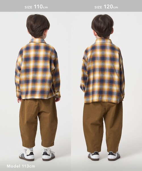 セール】オンブレチェック シャツ / キッズ 100cm-160cm（シャツ