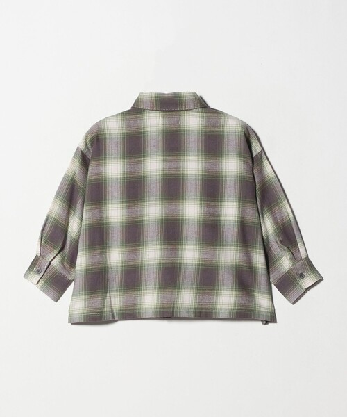 green label relaxing（グリーンレーベルリラクシング）の「オンブレチェック シャツ / キッズ  100cm-160cm（シャツ/ブラウス・キッズ・イエロー/ケリーグリーン・110cm/100cm/120cm/130cm/140cm/150cm/160cm）」の14枚目の写真