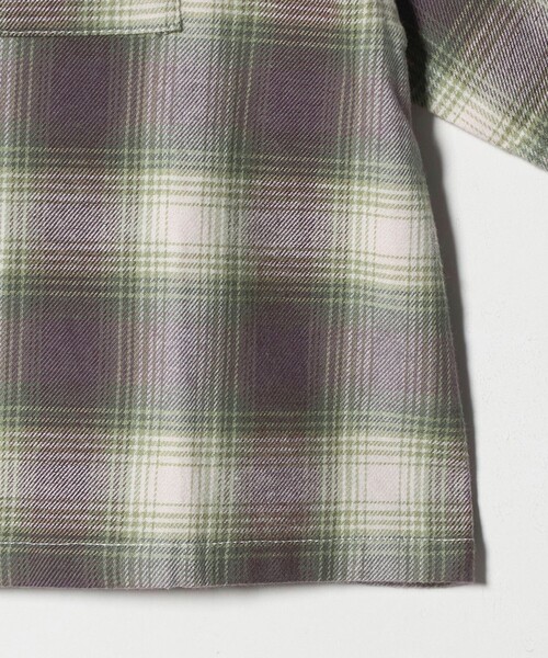 green label relaxing（グリーンレーベルリラクシング）の「オンブレチェック シャツ / キッズ  100cm-160cm（シャツ/ブラウス・キッズ・イエロー/ケリーグリーン・110cm/100cm/120cm/130cm/140cm/150cm/160cm）」の11枚目の写真