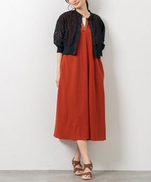 aunt lily（アントリリー）の「カットワーク刺繍カーディガン｜綿 コットン カーデ 刺繍  軽量 手洗い可 ナチュラル エレガンス（カーディガン/ボレロ）」