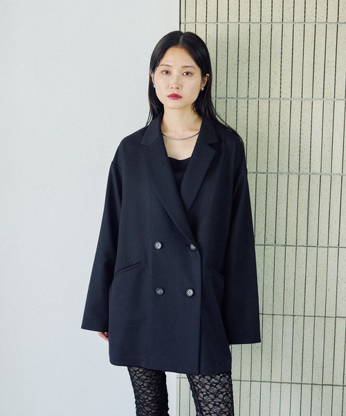 セール】Wブレストミドルジャケット 579075（テーラードジャケット