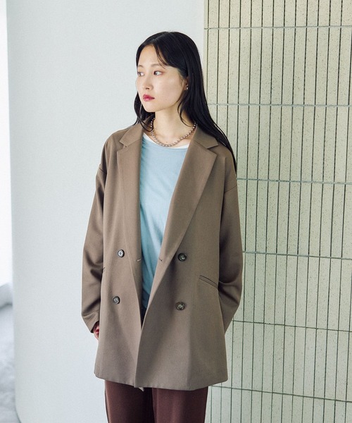 LEPSIM（レプシィム）の「Wブレストミドルジャケット 579075