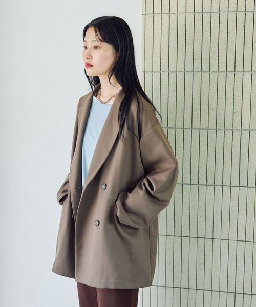 LEPSIM（レプシィム）の「Wブレストミドルジャケット 579075