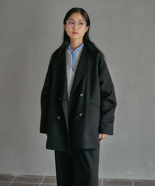 セール】Wブレストミドルジャケット 579075（テーラードジャケット