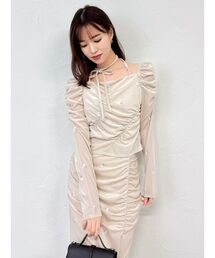 dazzlin | フラワーシシュウベロアトップス(Tシャツ/カットソー)