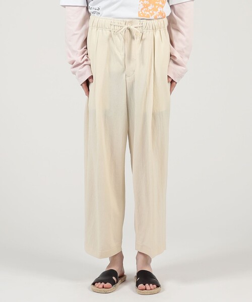 HAVERSACK(ハバーザック)の「HAVERSACK ATTIRE レーヨンナイロン イージーパンツ(その他パンツ・メンズ・イエロー/ライトベージュ・M)」の5枚目の写真