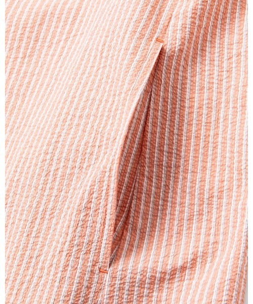 THOUSAND MILE（サウザンドマイル）の「[L's]SHORT SLEEVE SKIPPER OP SEERSUCKER STRIPE/ショートスリーブスキッパーワンピース シアサッカーストライプ（ワンピース・レディース・オレンジ系その他/ブルー系その他/グリーン系その他・FREE）」の7枚目の写真