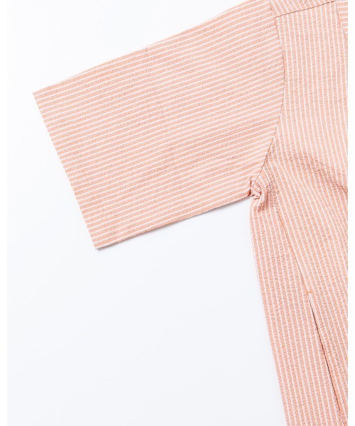 THOUSAND MILE（サウザンドマイル）の「[L's]SHORT SLEEVE SKIPPER OP SEERSUCKER STRIPE/ショートスリーブスキッパーワンピース シアサッカーストライプ（ワンピース・レディース・オレンジ系その他/ブルー系その他/グリーン系その他・FREE）」の6枚目の写真
