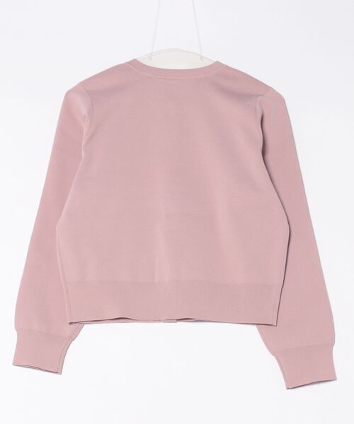 STRAWBERRY-FIELDS（ストロベリーフィールズ）の「ポーツポリー_リボン釦ニットカーディガン（カーディガン/ボレロ・レディース・ピンク系/キナリ/グレー・2）」の12枚目の写真