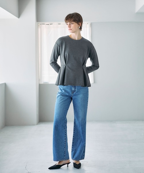 N.O.R.C(ノーク)の「タックシルエットトップス(Tシャツ/カットソー・レディース・チャコール/ブラウン/オフホワイト・フリー)」の21枚目の写真
