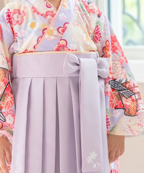 Catherine Cottage（キャサリンコテージ）の「ベビー袴ワンピース（着物・キッズ・ピンク/オレンジ/ライラック/レッド系2/レッド系1・100/90/80）」の22枚目の写真