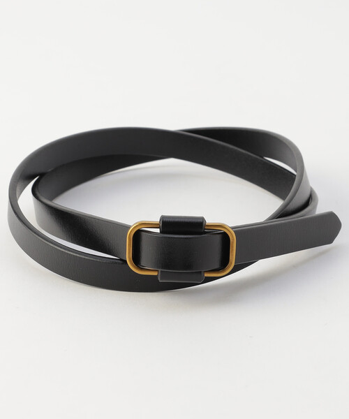 FREAK'S STORE（フリークスストア）の「ピンストレザーベルト（ベルト・レディース・ブラウン/ブラック・ONE SIZE）」の4枚目の写真