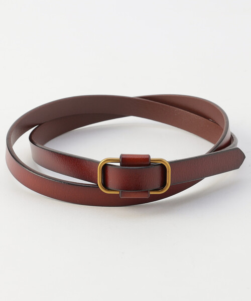 FREAK'S STORE（フリークスストア）の「ピンストレザーベルト（ベルト・レディース・ブラウン/ブラック・ONE SIZE）」の9枚目の写真