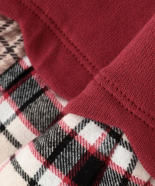 KP（ケーピー）の「リボン×チェック スカラップ切り替え 長袖チュニック（チュニック・キッズ・レッド/ピンク/ブルー・90cm/100cm/110cm/130cm/140cm/80ｃｍ/120cm）」の8枚目の写真