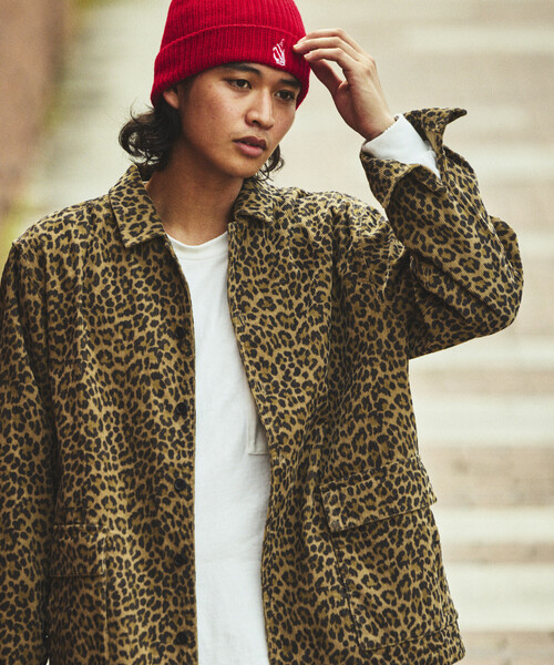 FREAK'S STORE 　総柄プリント リラックスフィット コーデュロイ セール】総柄プリント リラックスフィット コーデュロイ シャツ