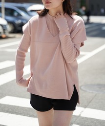 VENCEEXCHANGE（ヴァンスエクスチェンジ）の「プチハイネックプルｘＶネックベストセット（アンサンブル）」