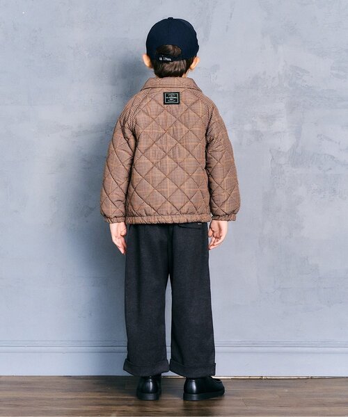 apres les cours(アプレレクール)の「リバーシブルキルトジャケット(テーラードジャケット・キッズ・ブラック/ベージュ・80/90/100/110/120/130)」の6枚目の写真