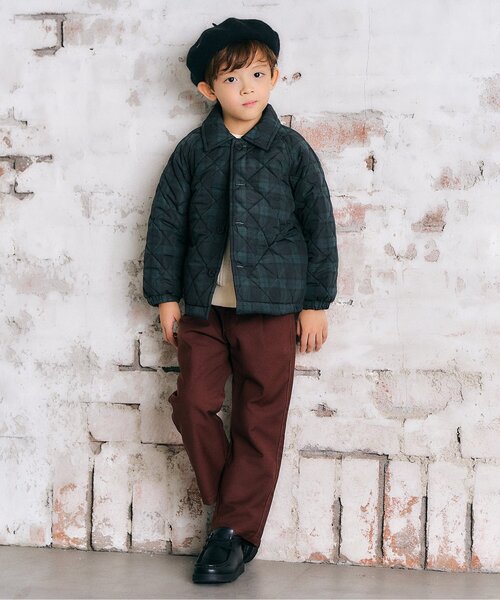 apres les cours(アプレレクール)の「リバーシブルキルトジャケット(テーラードジャケット・キッズ・ブラック/ベージュ・80/90/100/110/120/130)」の13枚目の写真