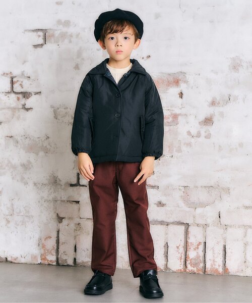 apres les cours(アプレレクール)の「リバーシブルキルトジャケット(テーラードジャケット・キッズ・ブラック/ベージュ・80/90/100/110/120/130)」の16枚目の写真