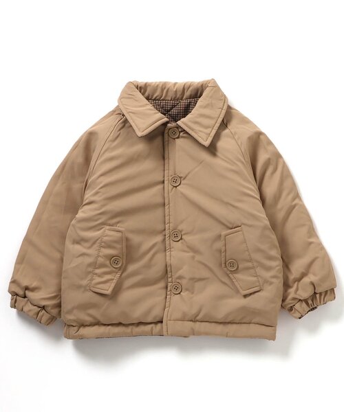 apres les cours(アプレレクール)の「リバーシブルキルトジャケット(テーラードジャケット・キッズ・ブラック/ベージュ・80/90/100/110/120/130)」の7枚目の写真