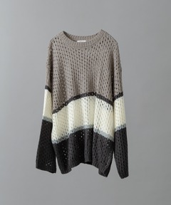 MULTI BORDER MESH KNIT / マルチボーダーメッシュニット（ニット